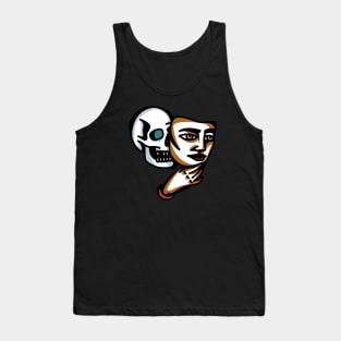 masked skull Tank Top